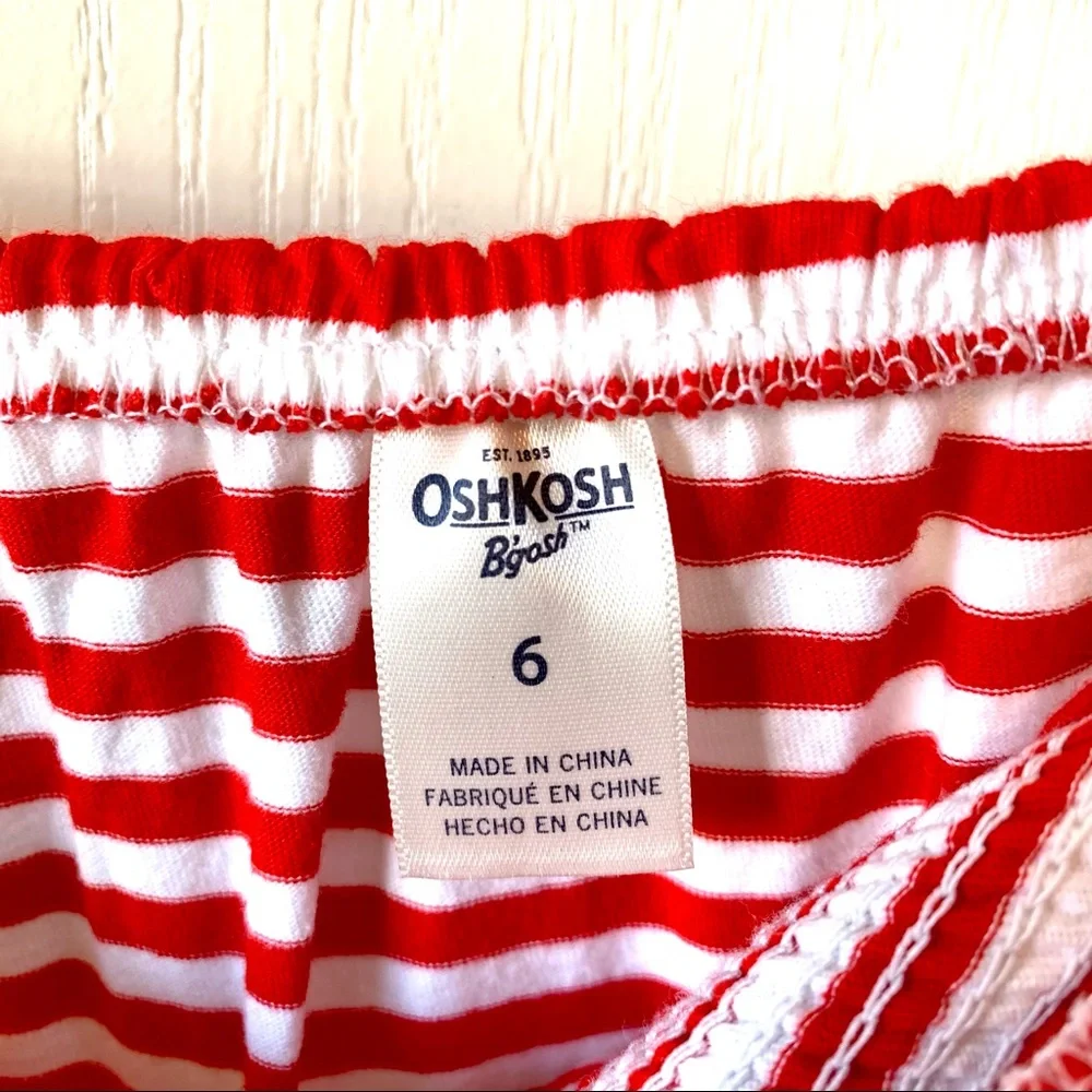 OSH KOSH B’GOSH Striped Drop Waist Dress—SZ. 6